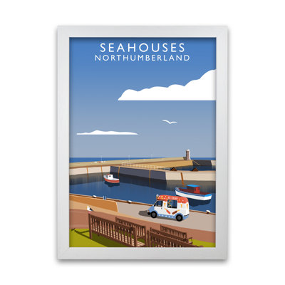 Seahouses Northumberland by Richard O'Neill - Single Picture Frame Print