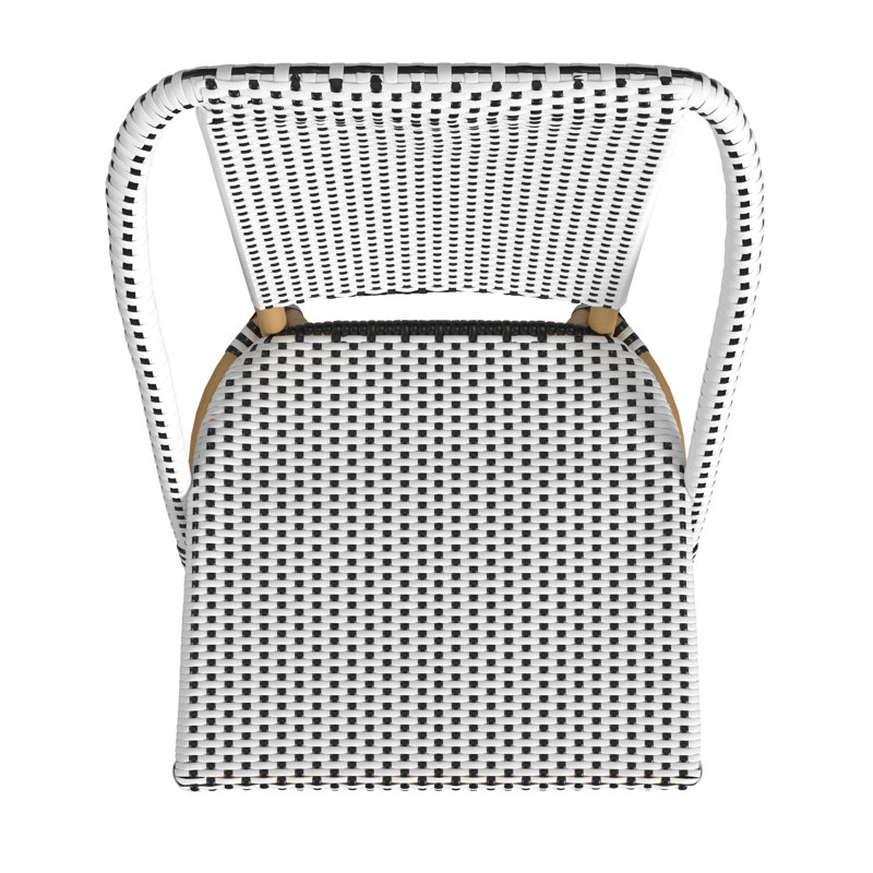 Chaise d'appoint Ellie, Noir / blanc