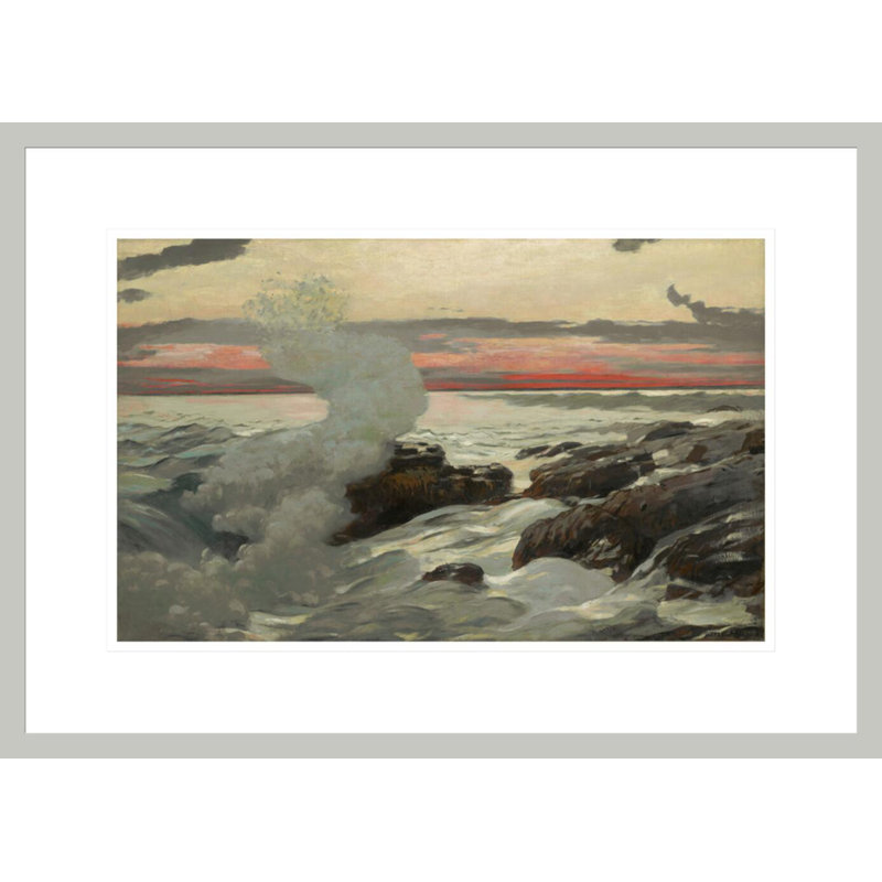 «West Point Prout's Neck» par Winslow Homer - impression giclée encadrée, H 15,69 po x l 21,75 po
