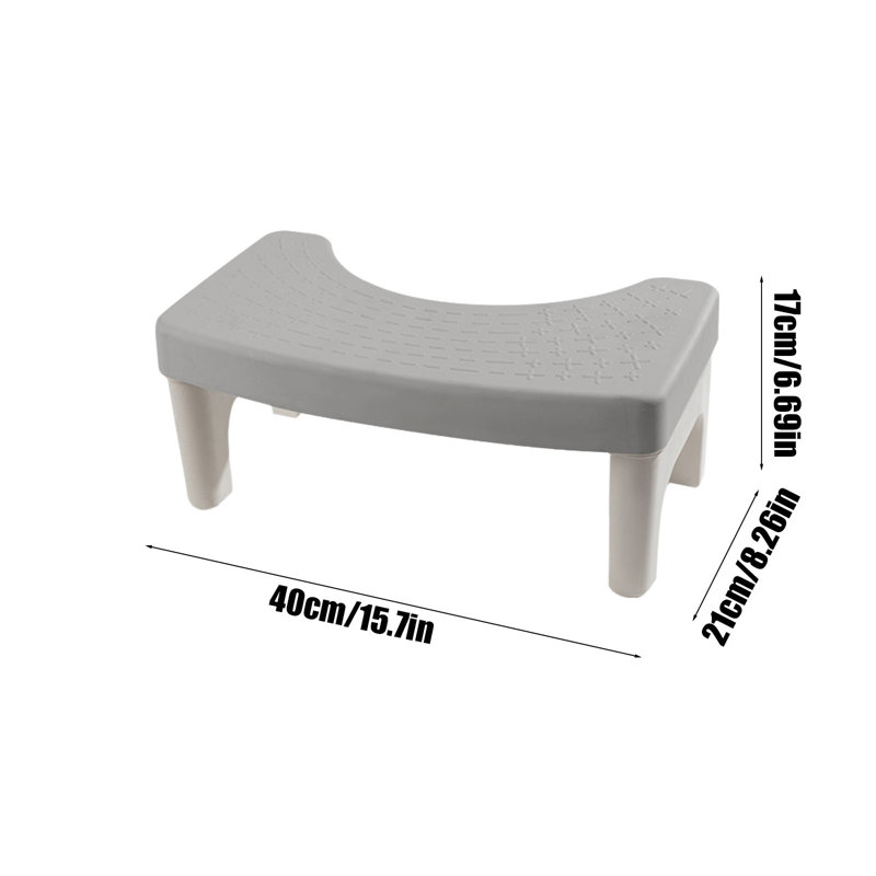 Tabouret de toilette amovible, marchepied pratique et compact, idéal pour les voyages. Compatible avec toutes les toilettes et facile à ranger. Peut être utilisé dans toutes les salles de bain. Disponible en deux couleurs.