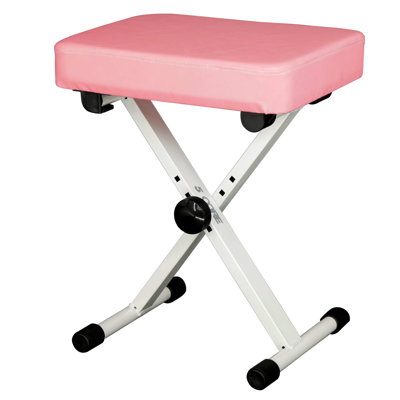 5 Core Keyboard Bench 3" Padded Cushioned Piano Stool Height Adjustable Guitar Seat Folding Portable