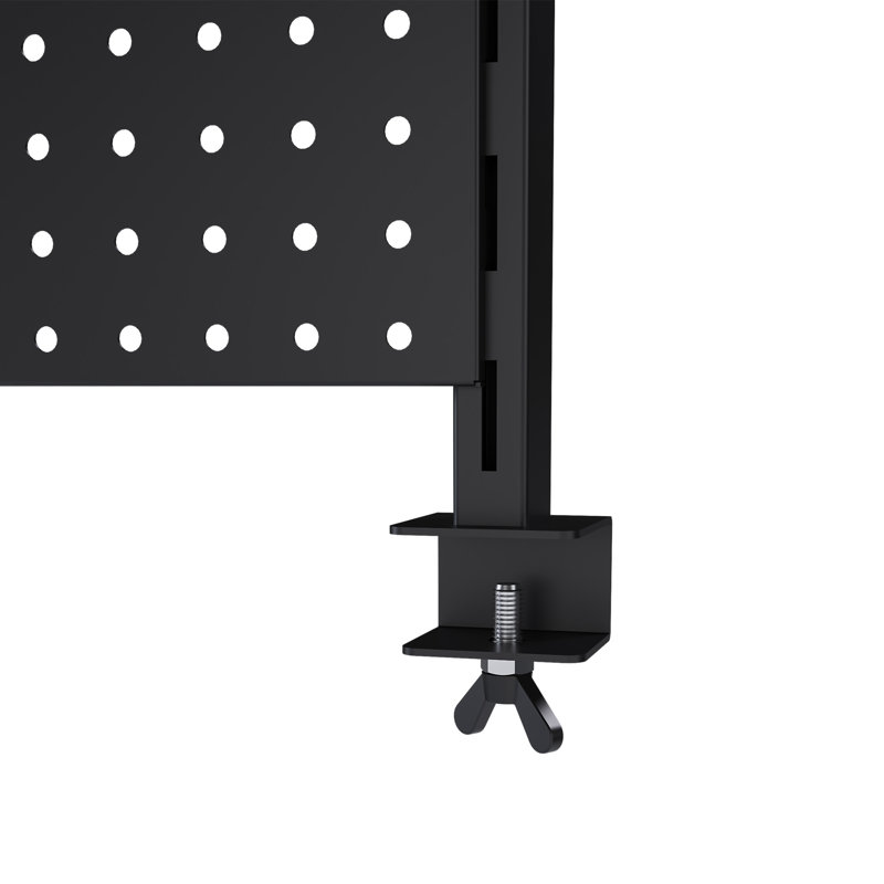Organisateur de bureau en métal avec support pour double moniteur