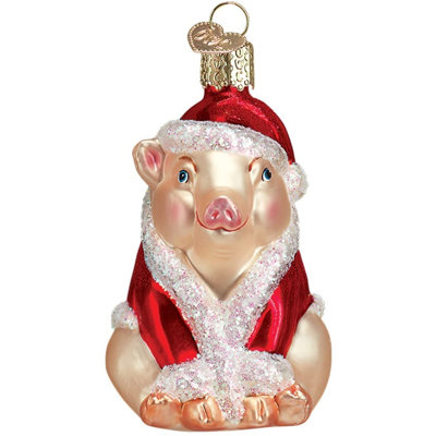 Old World Christmas Glass Blown Ornament for Christmas Tree, Christmas Ham