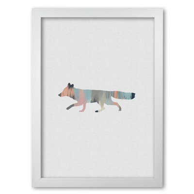 Pastel Fox - Single Picture Frame Print