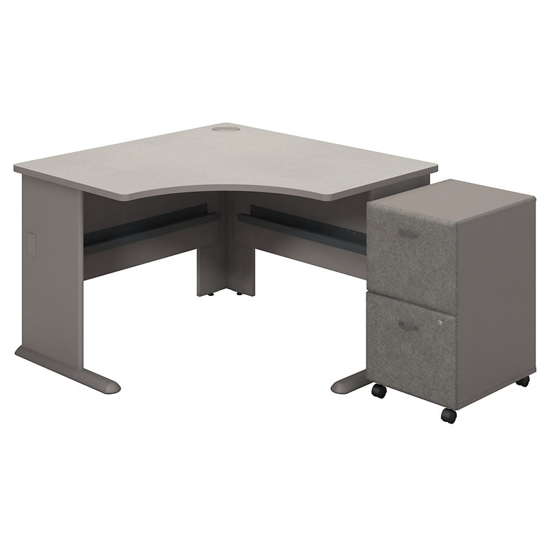 Bureau en L Series A, Spectre blanc d'étain