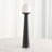Alabaster Bulb Tower Lamp-Black