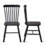 Lot de 2 chaises de salle à manger, en bois d'hévéa, chaise de salle à manger, chaise en bois massif, chaise de table en bois massif, chaise de salon, style simple
