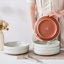 6-Piece 1400ml Sesame Glaze Stoneware Pasta Bowl Set-1314112947