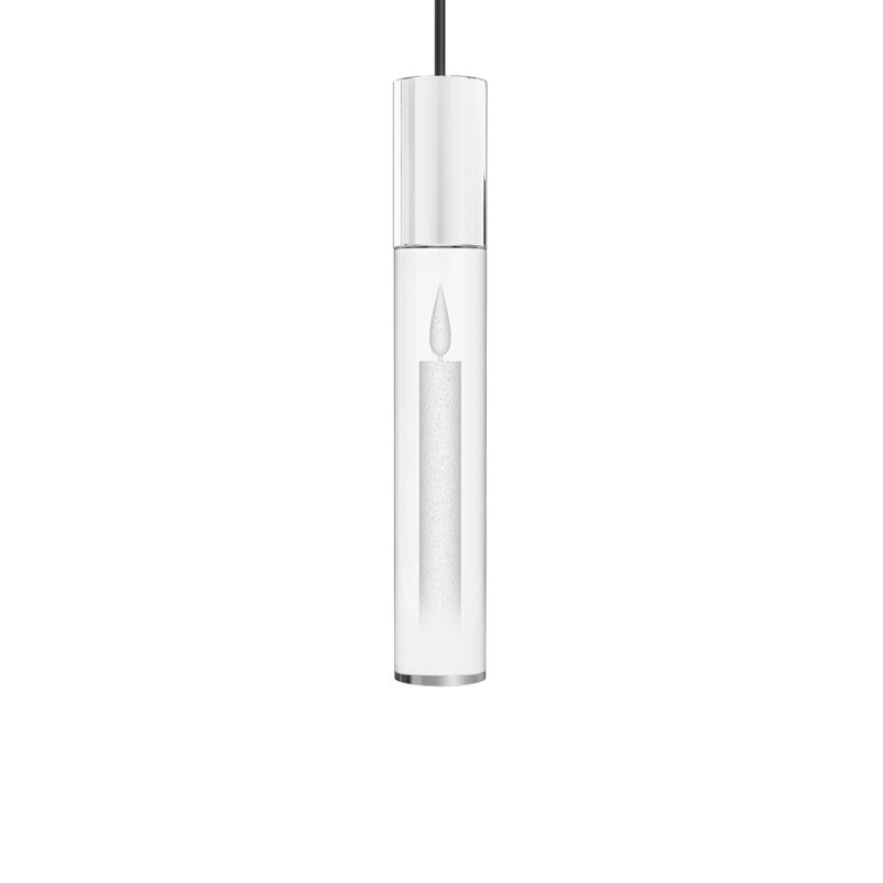 1 - Light Single Cylinder LED Pendant, White