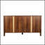 Armoire avec 4 portes et 4 tablettes ouvertes, armoire de rangement autoportante pour plancher, hall d'entrée, salon, chambre à coucher, bureau