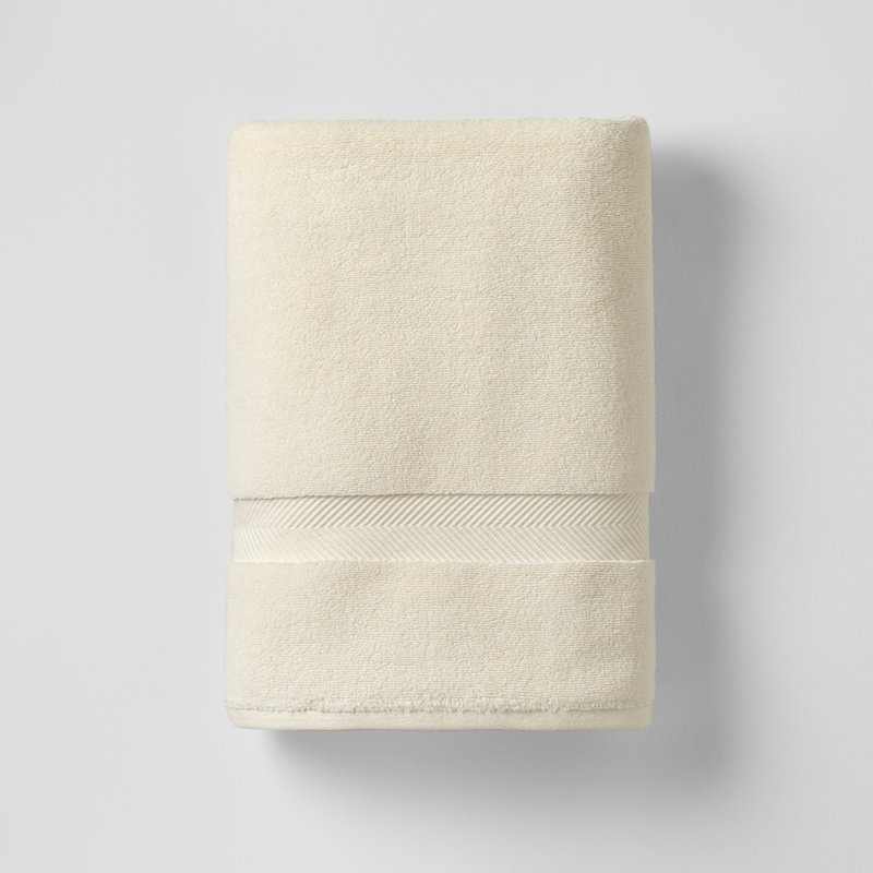 Drap de bain en coton Rane, Ivoire