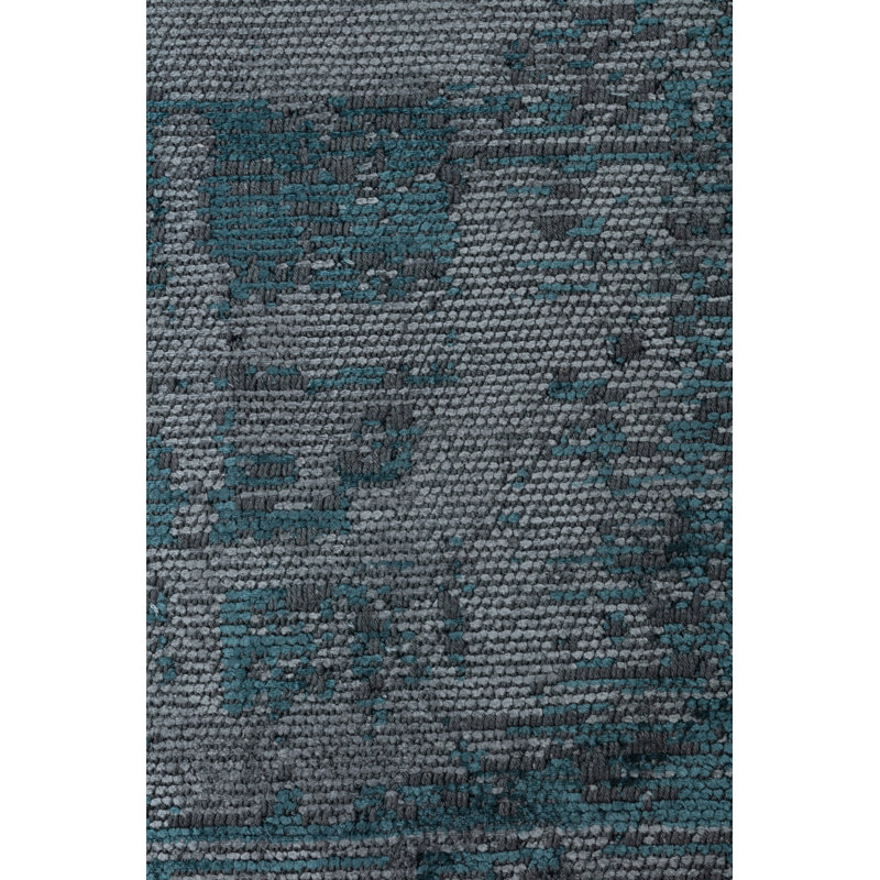 Rapture Blue/Gray Abstract Luxury Area Rug, Rectangle 7'10" x 11'2"