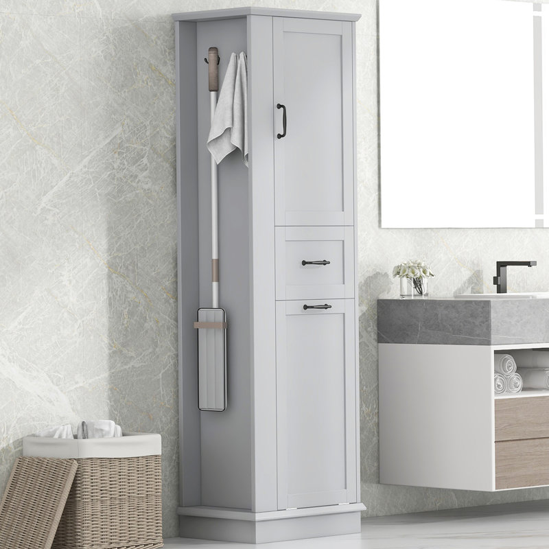 Mona 67.8'' Freestanding Bathroom Cabinet, Gray