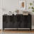 Accent  Lacquered 4 Door Wooden Cabinet Sideboard Buffet Server Cabinet Storage Cabinet