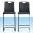 Alekay Upholstered Counter Stool with Metal Frame-1760875244