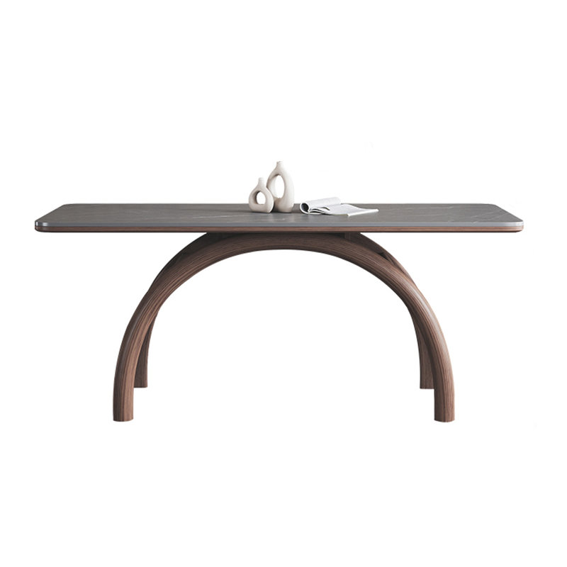 Nordic home rectangular dining table, 29.52"H x 70.86"L x 35.43"W