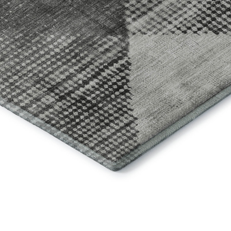 Premium Machine Washable Cortes AMF1065 Diamond Rug, Runner 2'3" x 7'6"