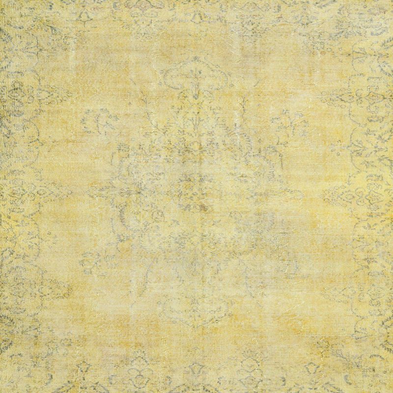 Tapis traditionnel beige / rose clair Ovitt, Rond 4 pi