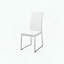 Ensemble de 2 chaises de salle à manger - aspect cuir - base en métal-392740750-392740749