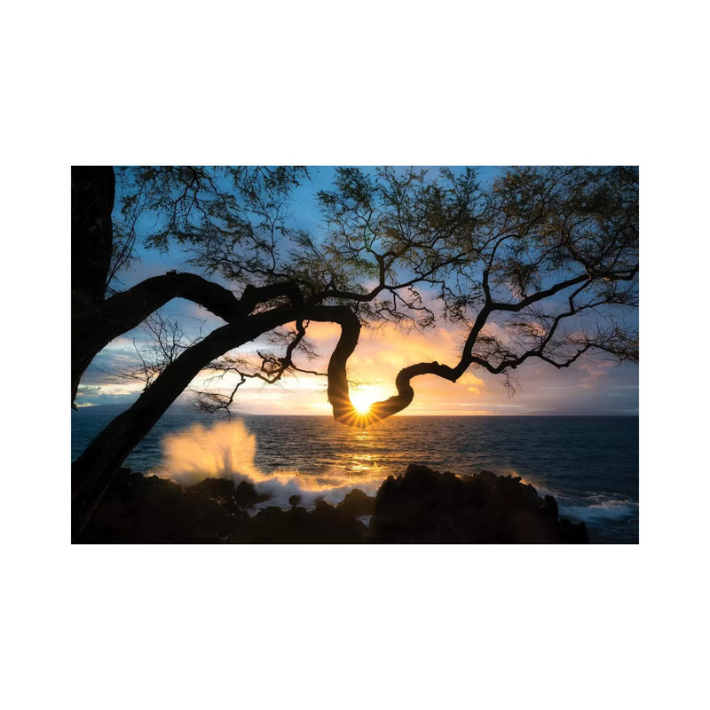Silhouette Sunset by Dennis Frates - Wrapped Canvas Gallery-Wrapped Canvas Giclée, 66.04 cm H x 45.72 cm W x 1.91 cm D
