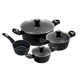 7 - Piece Non-Stick Aluminum Cookware Set (Set of 7)
