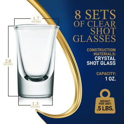 Ansaldo 1 oz. Shot Glass Set
