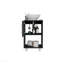 Meuble-lavabo simple 18 po, une tablette ouverte, une armoire à porte simple - Noir
