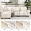 Fauteuil à assise profonde avec coussin décoratif-524532141
