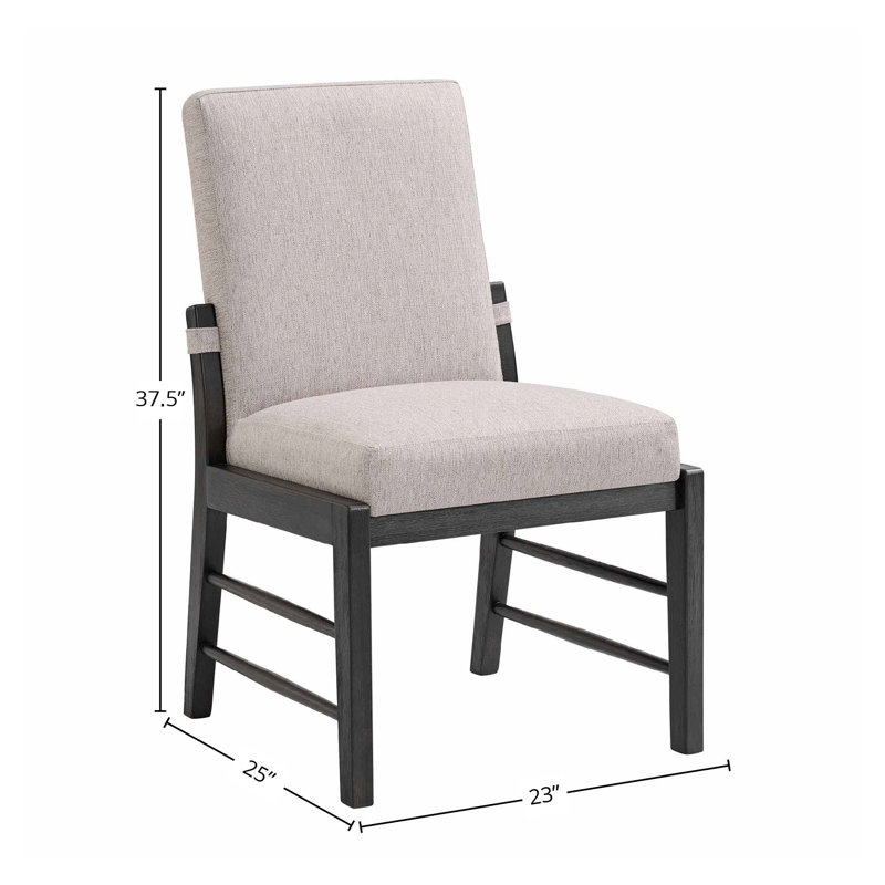 Chaise rembourrée Catriona, Noir