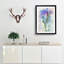 Purple Tulip in Abstract - Picture Frame Painting Print-55765454-55765456
