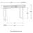 Harmony Natural And Silver 3-Drawer Console Table