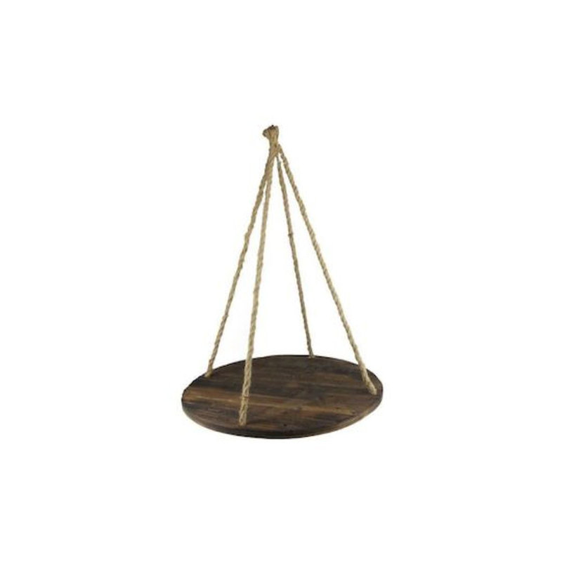 Support à casseroles suspendu en bois, H 2 po x l 28 po x P 28 po