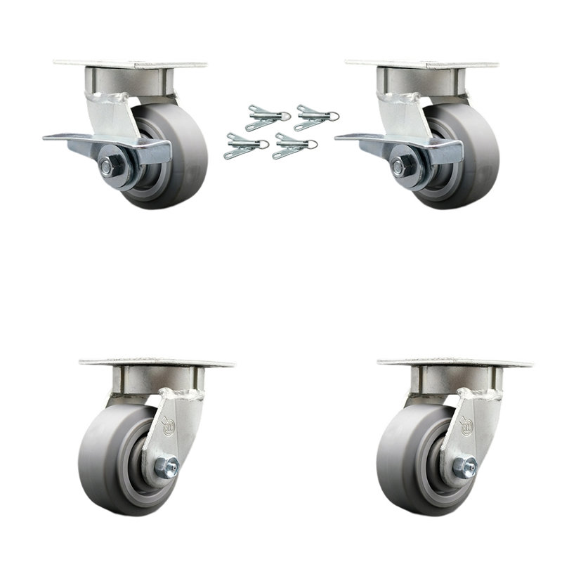 Roulettes en plastique Kingpinless