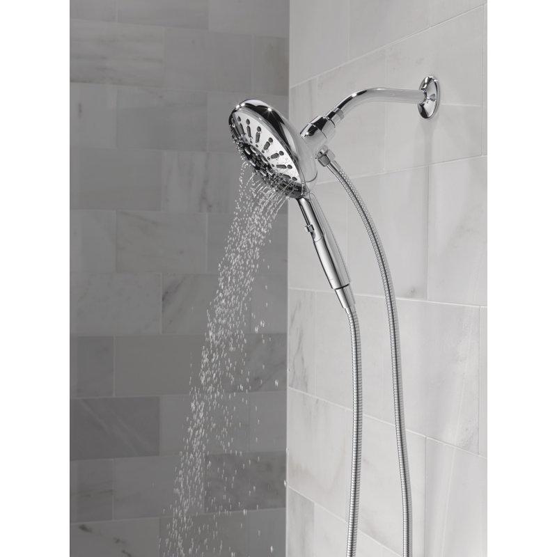 SureDock 7-Spray Magnetic Shower Head, High Pressure Handheld Shower Head, Hand Shower with Hose, Lumicoat Chrome