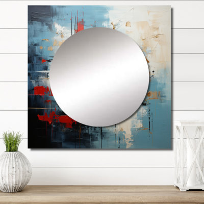 Quentisha - Abstract Large Square Mirror Wall Decor For Bedroom
