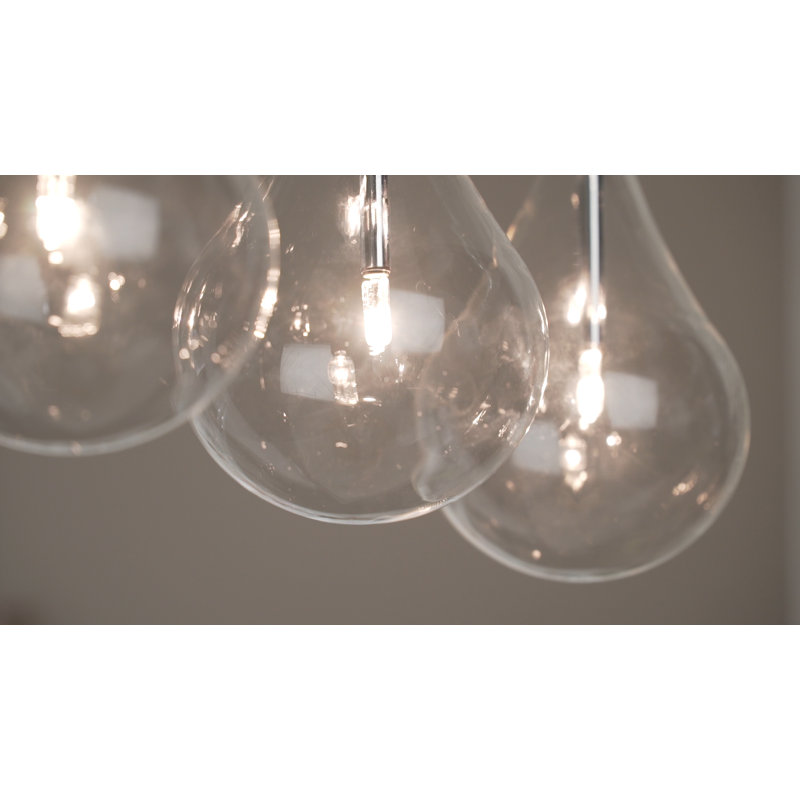 Luminaire suspendu à 5 lumières à intensité variable Deva