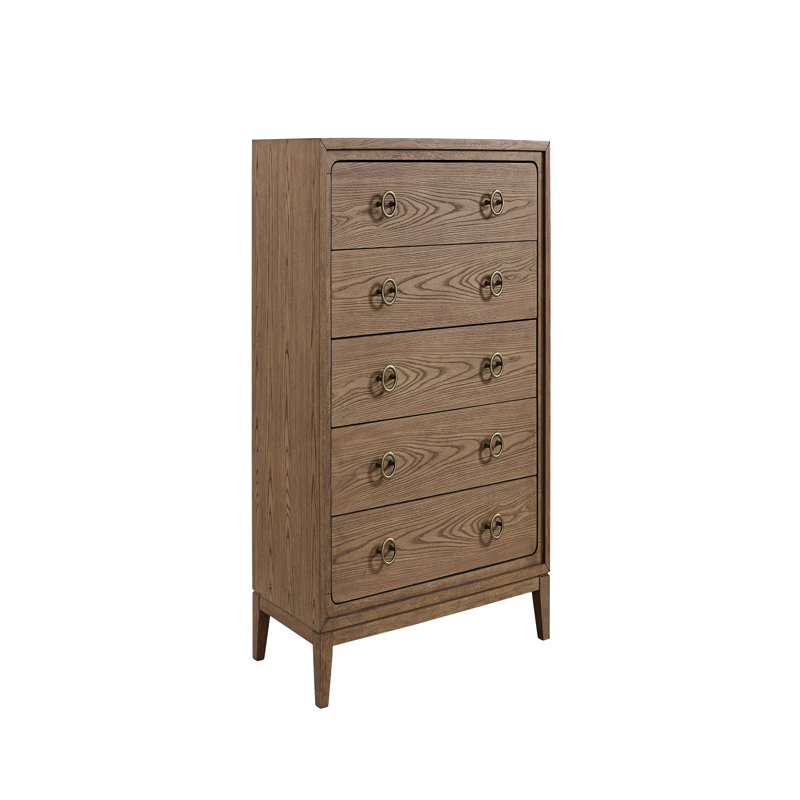 Commode 5 tiroirs au fini latté