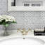 Porcetile 10.24 in. x 11.82 in. Honeycomb Matte Porcelain Mosaic Wall and Floor Tile