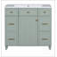 Ensemble de meuble-lavabo vert 36 "avec lavabo