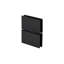 FHC CAMGS02MB Support de verre à verre pivotant pour verre 1/2 "Cambria Grande Series - Noir mat