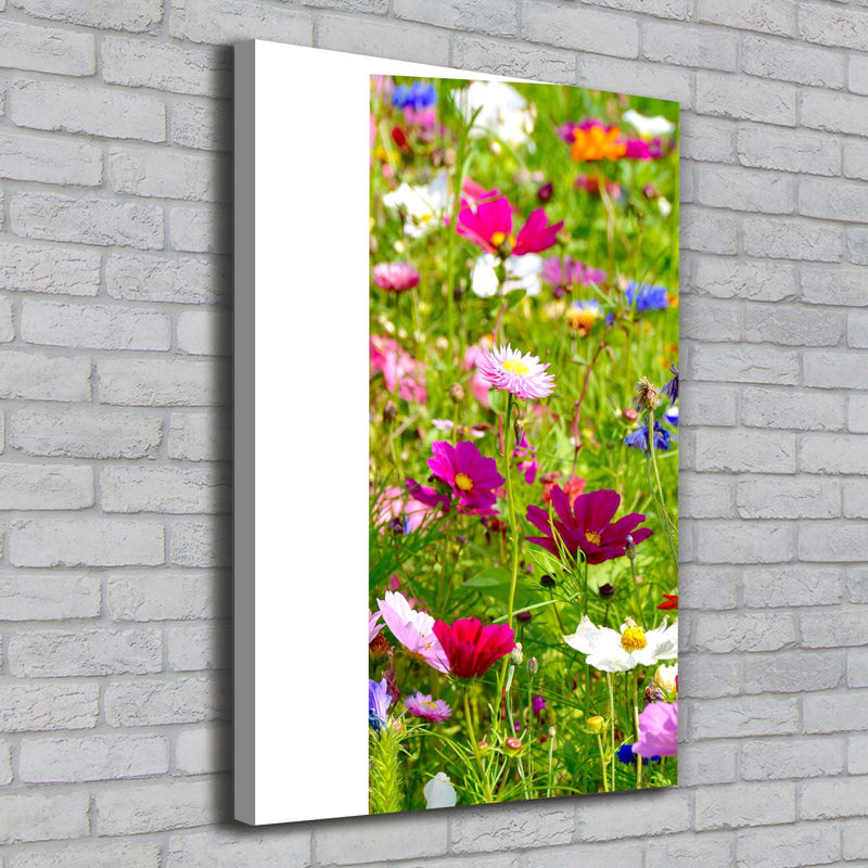 Field Flowers - Wrapped Canvas Print
