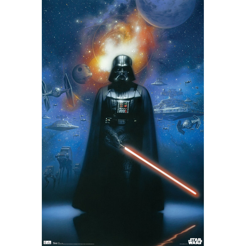 « star guerres »-impression sur papier vader