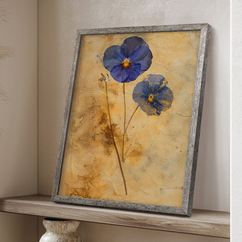 Impression encadrée FLORAL Series XXXVI - bois massif, H 21 po x l 17 po