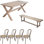 American Style Solid Wood Rectangular Dining Table