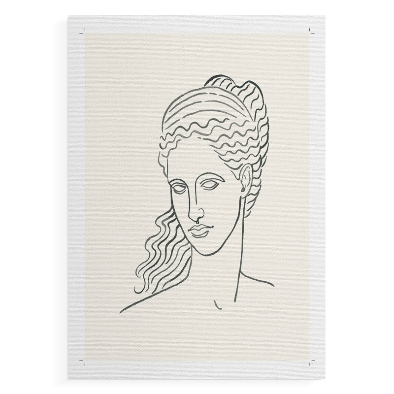 Greek Busts II -Canvas Print Only - NOT FRAMED