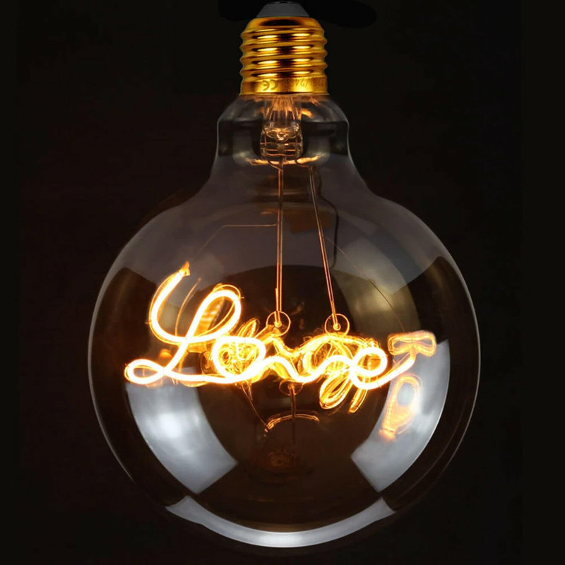 Vintage Love LED Bulbs 4W Edison Bulb Super Globe 125 Warm Specialty Decorative Light Bulb Pack 10