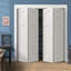 Porte pliante pliante en bois manufacturé moulé Craftsman-70089739