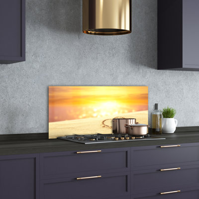 50cm W x 100cm L Glass Peel and Stick Panel