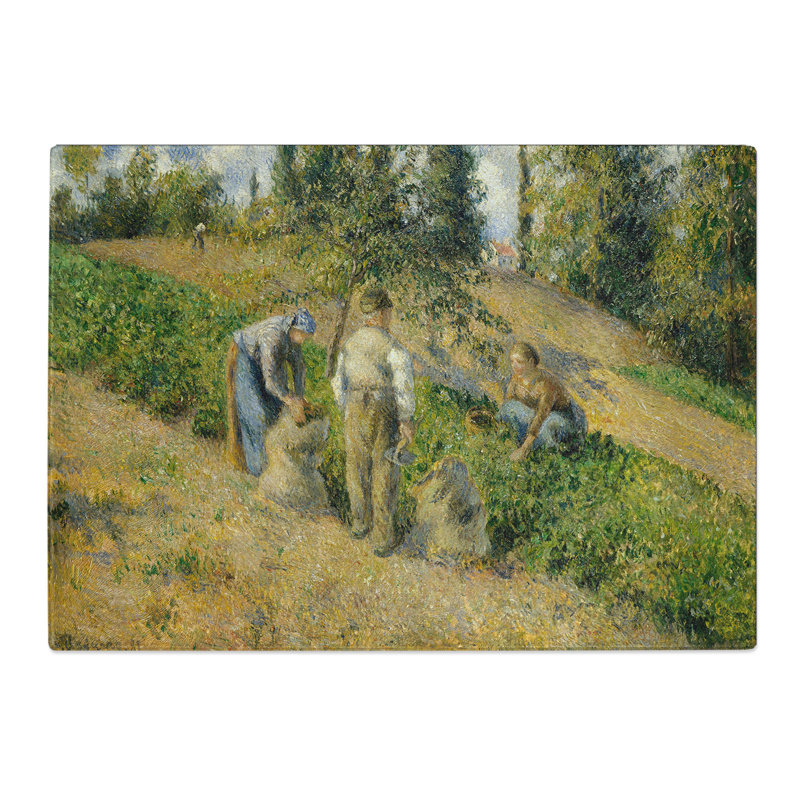 The Harvest by Camille Pissarro Chopping Board, 20cm W x 28.5cm L