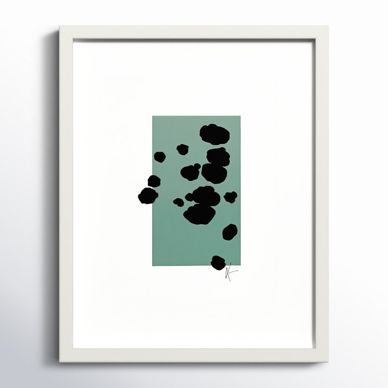 Serenity 1.2 Painting by Lee Lessem, 30" H x 24" W, White Framed